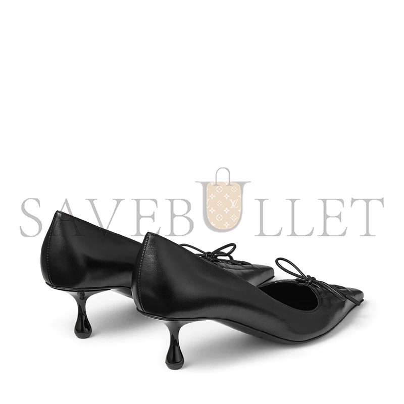 JIMMY CHOO SCARLETT 50 BLACK NAPPA LEATHER PUMPS SCARLETT50NAP